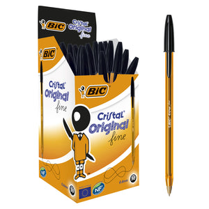 Bic Noir Cristal paquet de 50